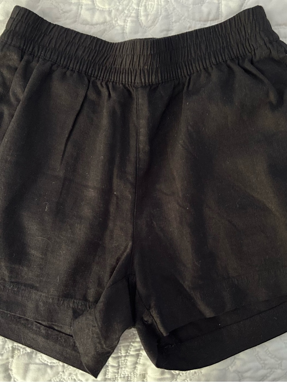 Old Navy Black Elastic-Waist Shorts